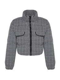 Přechodná bunda černá / bílá