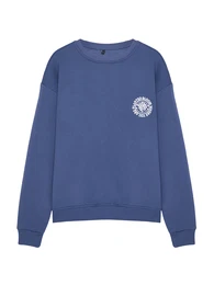 Sweatshirt marine / wei
