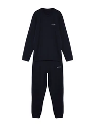 Pyjama dunkelblau / wei