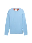 TOM TAILOR Strickpullover Basic Crewneck Knit himmelblau TOM TAILOR Strickpullover Basic Crewneck Knit himmelblau