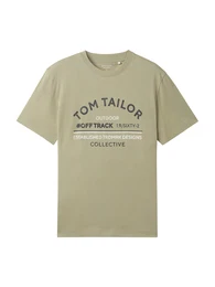 T-Shirt nachtblau / grn / offwhite