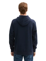 TOM TAILOR Sweatshirt dunkelblau/cognac/weiß