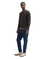 TOM TAILOR Pullover schwarzmeliert