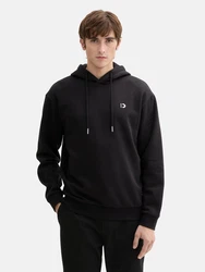 TOM TAILOR DENIM Sweatshirt schwarz/weiß
