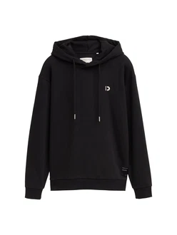 TOM TAILOR DENIM Sweatshirt schwarz/weiß