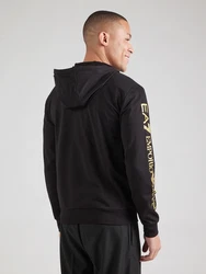 EA7 Emporio Armani Sweatjacke gold/schwarz