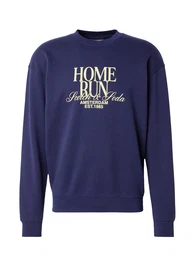 Sweatshirt navy / pastellgelb
