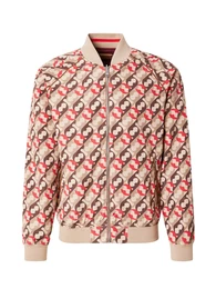 Jacke beige / schoko / rot / merlot