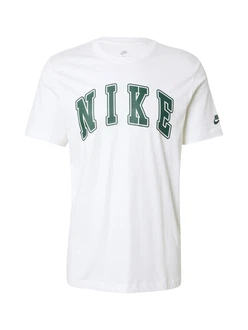 Nike Sportswear T-Shirt 'CLUB' elfenbein/dunkelgrn Nike Sportswear T-Shirt 'CLUB' elfenbein/dunkelgrn