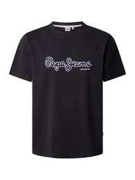 T-Shirt 'Dorian' hellblau / schwarz / wei