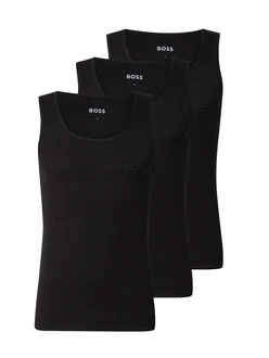 BOSS Herren Unterhemden 3er Pack RibClassic schwarz BOSS Herren Unterhemden 3er Pack RibClassic schwarz