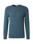s.Oliver Strickpullover mit Strukturmix und Logo-Patch petrol