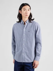 FYNCH-HATTON Hemd Classic Vichy marineblau / weiß