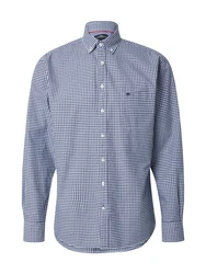 FYNCH-HATTON Hemd Classic Vichy marineblau / weiß