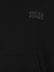 Jack & Jones Plus Sweatshirt 'JJEcorp' grau/schwarz