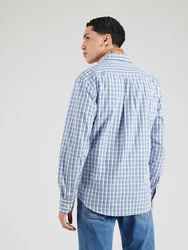 FYNCH-HATTON Langarmhemd royalblau/hellblau/schwarz/wei