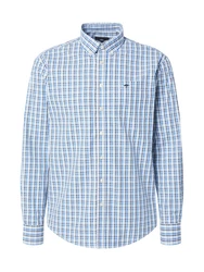 FYNCH-HATTON Langarmhemd royalblau/hellblau/schwarz/wei