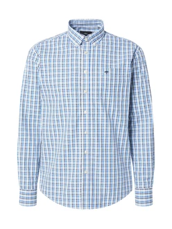 FYNCH-HATTON Langarmhemd royalblau/hellblau/schwarz/wei FYNCH-HATTON Langarmhemd royalblau/hellblau/schwarz/wei