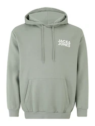 Jack & Jones Plus Sweatshirt 'JJEcorp' grn/wei