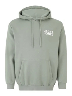 Jack & Jones Plus Sweatshirt 'JJEcorp' grn/wei