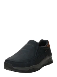 Slipper 'Amper' navy / dunkelbraun