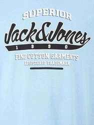 Jack & Jones Plus T-Shirt nachtblau/hellblau/weiß