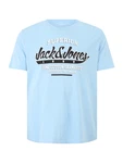 Jack & Jones Plus T-Shirt nachtblau/hellblau/weiß