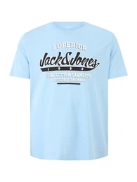 Plus T-Shirt nachtblau / hellblau / wei