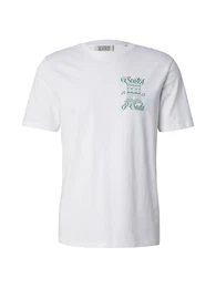 T-Shirt smaragd / wei