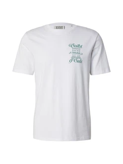 SCOTCH & SODA T-Shirt smaragd/weiß