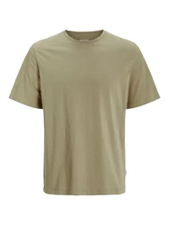 Jack & Jones T-Shirt JJEORGANIC BASIC TEE SS O-NECK NOOS khaki