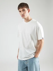 REPLAY T-Shirt grau/apfel/schwarz/weiß