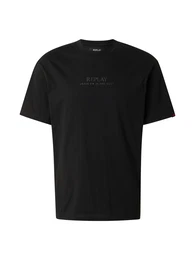 T-Shirt grau / apfel / schwarz