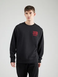 Replay Sweatshirt mit Stickerei rot/schwarz