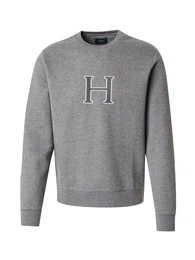Sweatshirt 'HERITAGE' dunkelgrau / graumeliert / wei