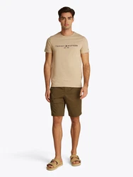TOMMY HILFIGER T-Shirt hellbraun/schwarz