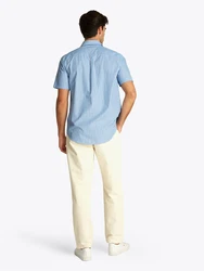 TOMMY HILFIGER Hemd 'Flex' blau/grau/weiß