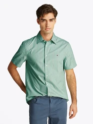 TOMMY HILFIGER Hemd 'Flex' nachtblau/grn/wei