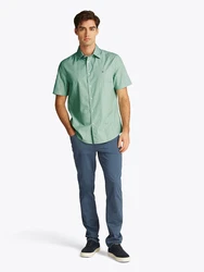 TOMMY HILFIGER Hemd 'Flex' nachtblau/grn/wei