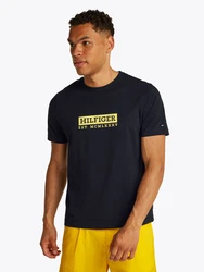 TOMMY HILFIGER T-Shirt marine/gelb