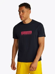 TOMMY HILFIGER T-Shirt marine/gelb