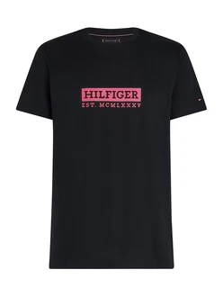 TOMMY HILFIGER T-Shirt marine/gelb