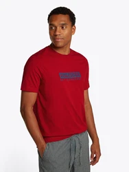 TOMMY HILFIGER T-Shirt blau/rot