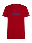 TOMMY HILFIGER T-Shirt blau/rot