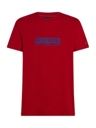 TOMMY HILFIGER T-Shirt blau/rot
