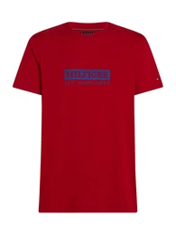 T-Shirt blau / rot