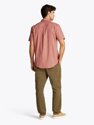 TOMMY HILFIGER Hemd 'Flex' opal/lachs/weiß