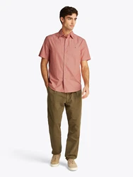 TOMMY HILFIGER Hemd 'Flex' opal/lachs/weiß