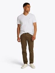 TOMMY HILFIGER T-Shirt 'ESSENTIAL' rot/schwarz/weiß