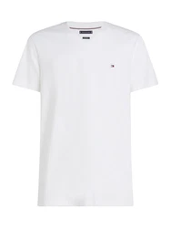 TOMMY HILFIGER T-Shirt 'ESSENTIAL' rot/schwarz/weiß